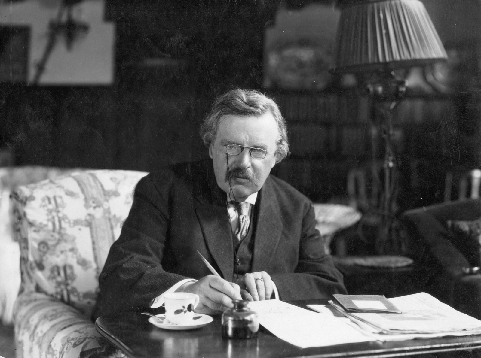 G. K. Chesterton at work