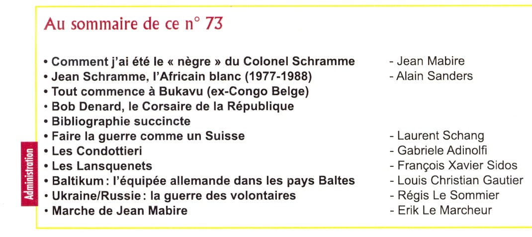 Sommaire mabire