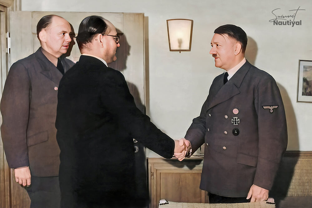 Subhas Chandra Bose meeting Adolf Hitler