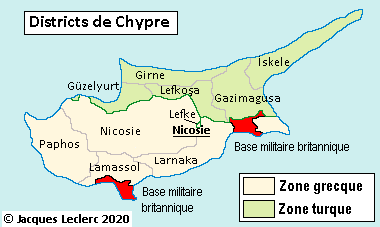 chypre districts