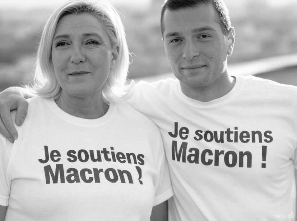 je soutiens macron le pen bardella