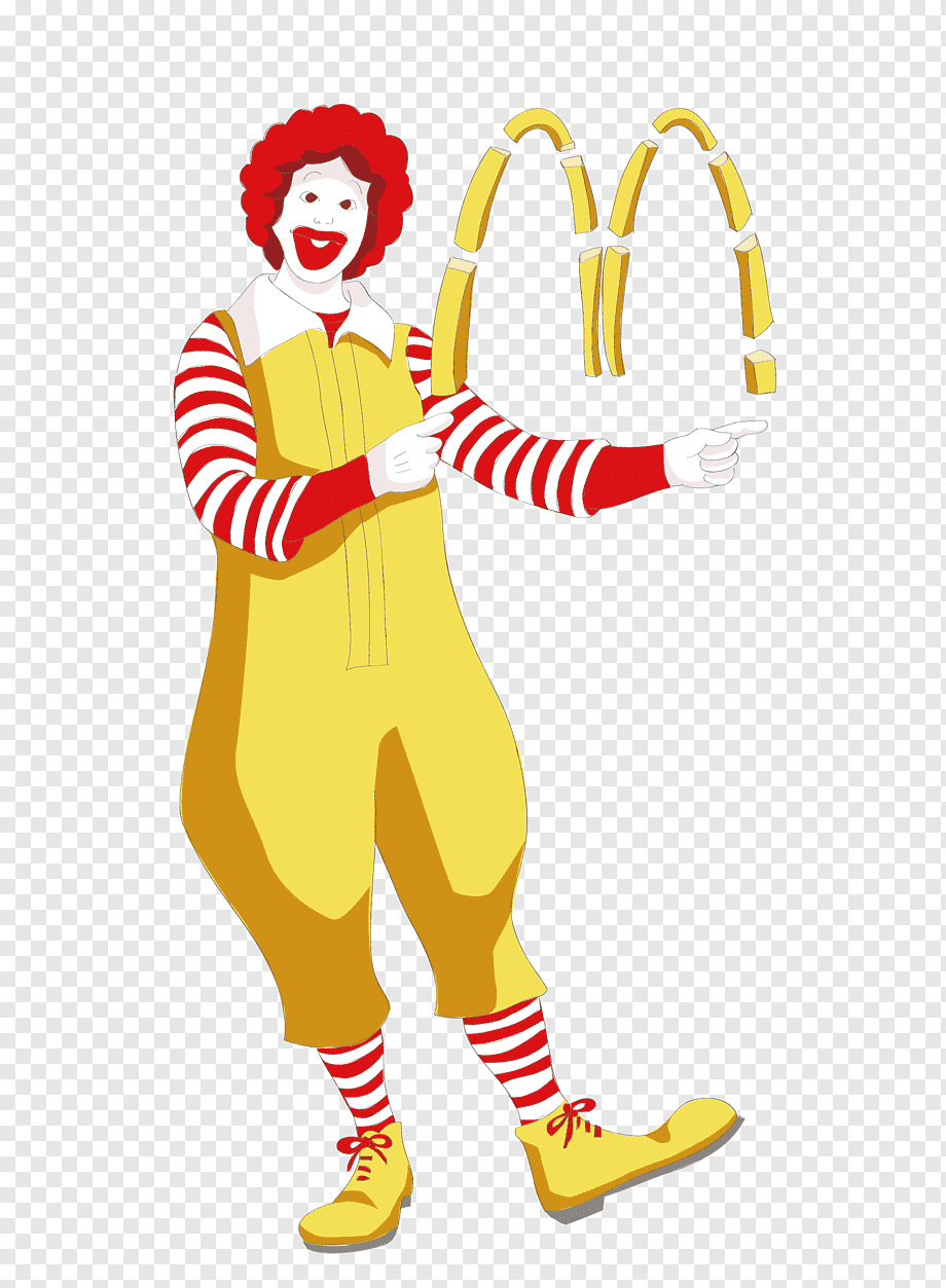 png transparent ronald mcdonald s artwork ronald mcdonald mcdonalds french fries fast food mcdonald s clown cartoon material cartoon character food logo
