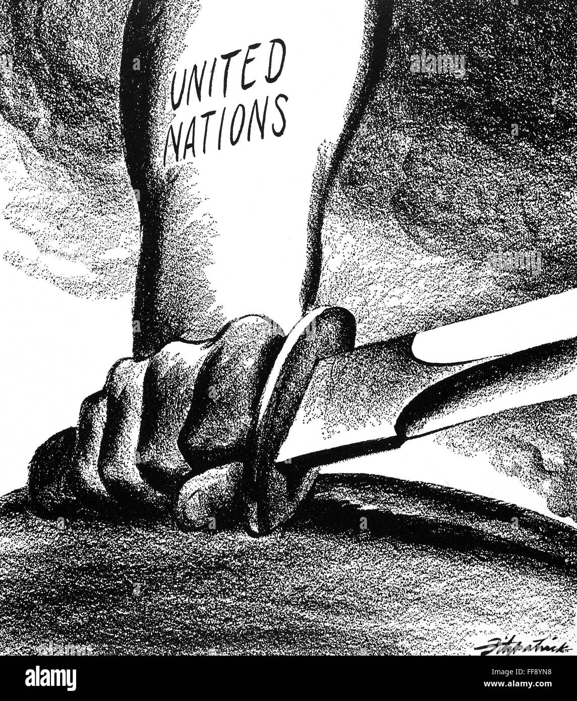 caricature organisation des nations unies n united pour la guerre pourquoi pas pour la paix american caricature de d r fitzpatrick 1944 sur l espoir que l organisation des nations alliees par la seconde guerre mondi