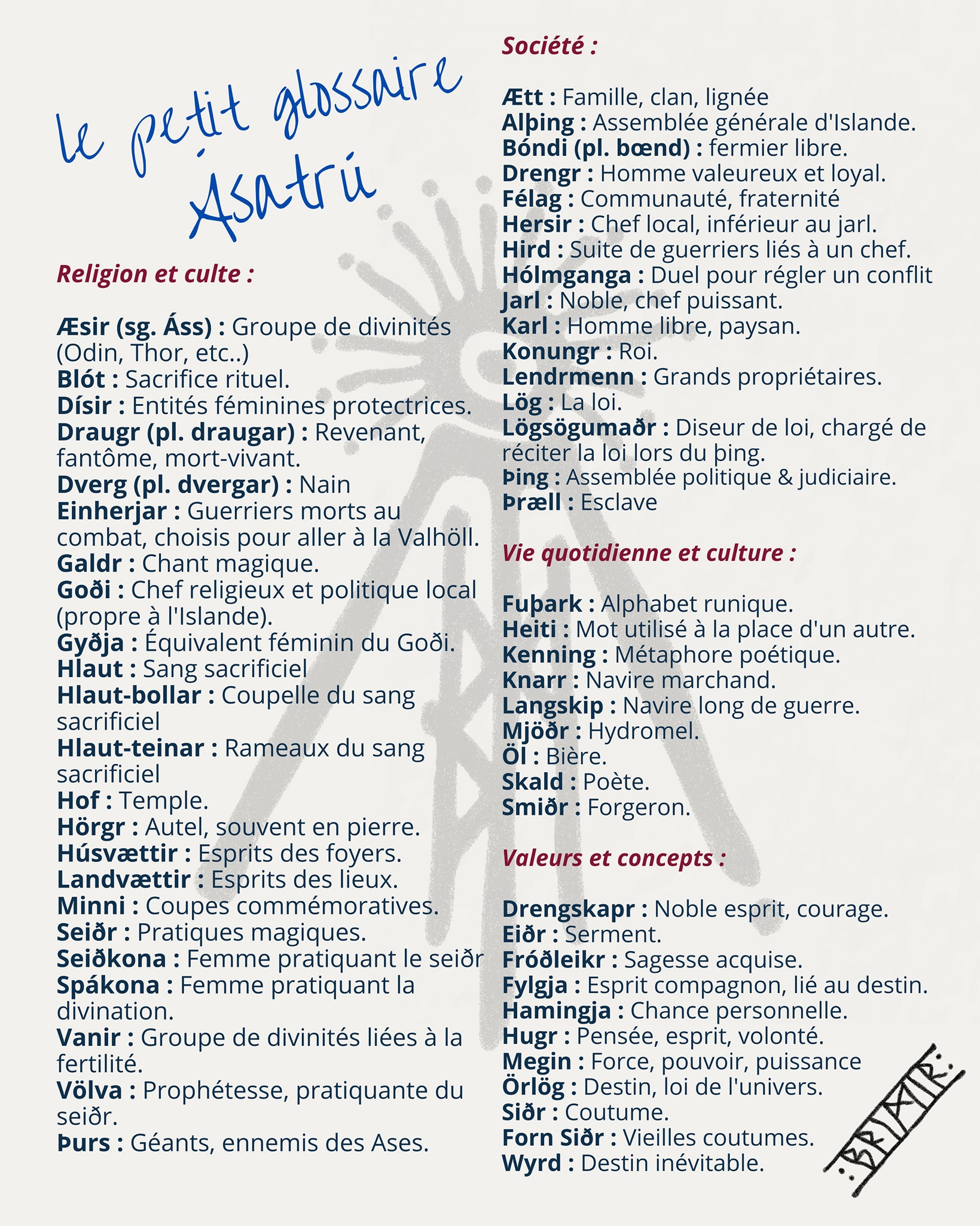 petit dico Asatru